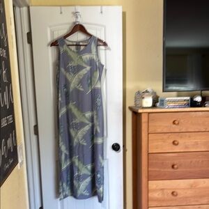 Tommy Bahama Gray and Green Silk Dress